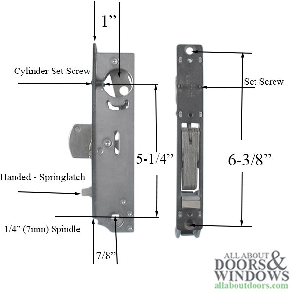 Adams Rite Storm Door Mortise Lock Left HInge Handed