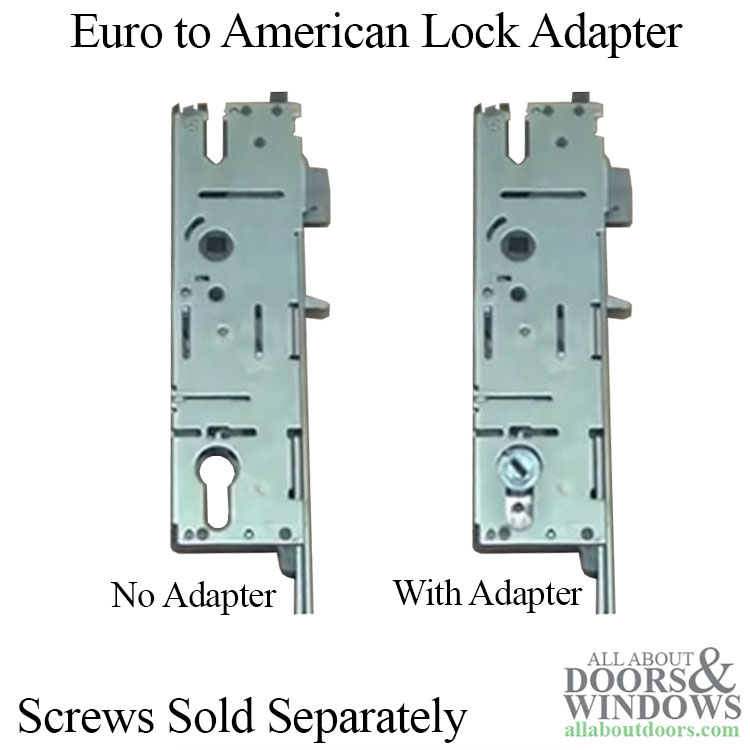 Cylinders With European Mortise Lock American Profile Cylinder Adapter; Use U.S 