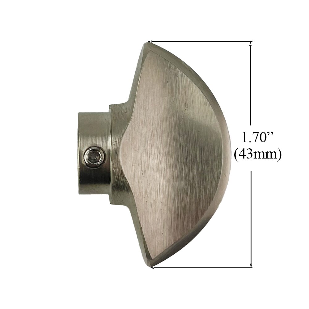 Crescent Knob Dimensions – Hoppe Interior Lock Trim