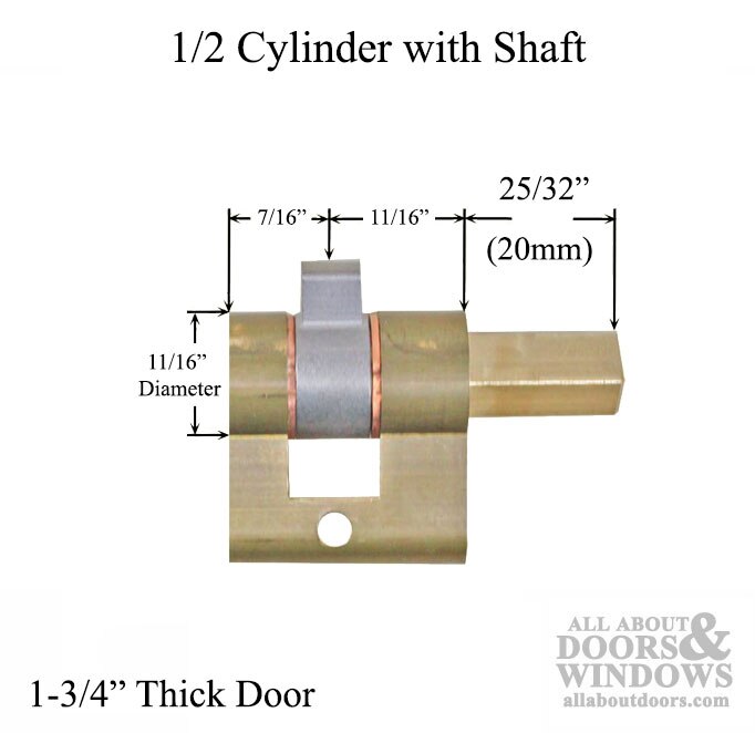 Winkhaus One Motion Eclipse 45mm Half Cylinder Thumbturn Knob