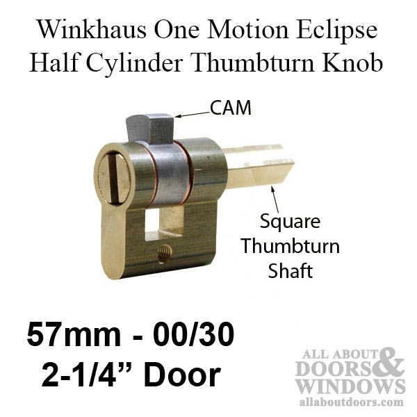Winkhaus Eclipse 00/30T 2-1/4 Inch / 57 mm Half Cylinder