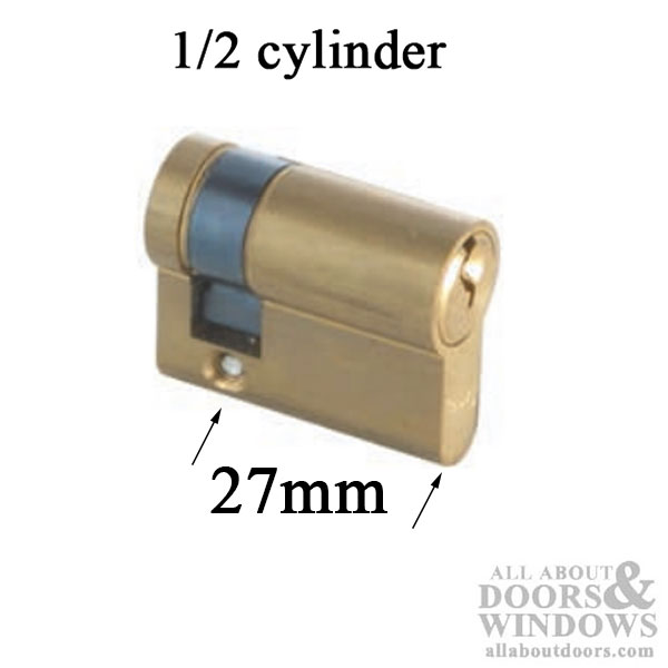 50/10 Half Thumb Turn Euro Cylinder Door Lock Barrel ✔ VAT REGISTERED T60 