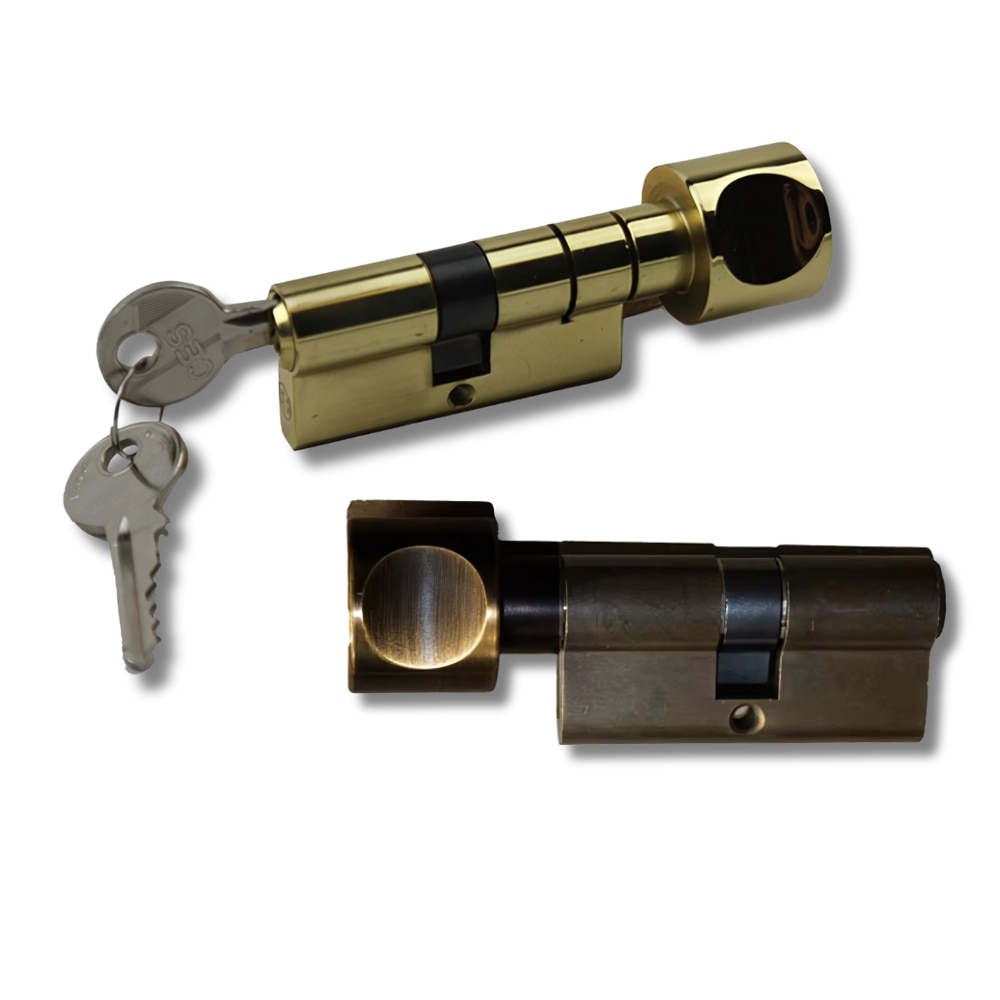 CES H‑Knob Keyed Cylinder – Brown 360° Rotation