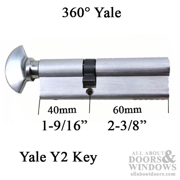 Double Euro Profile Cylinder Lock Nickel Brass or Satin Chrome for UPVC Doors 