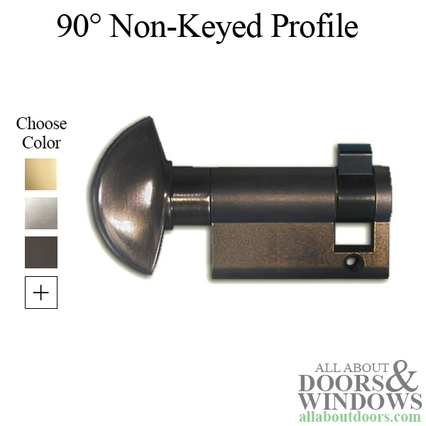 45.5/10 new style HOPPE non-logo 90 non-keyed profile cylinder lock