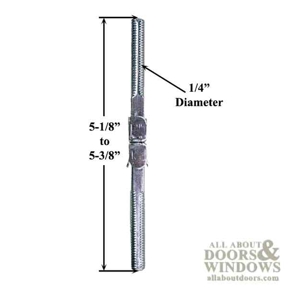 Spindle Spring Mortise Spindle 1/4x 5-3/8 Inch Swivel Split Shaft for mortise lock