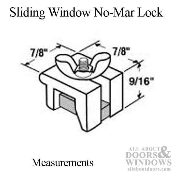 Sliding Window Lock Dimensions