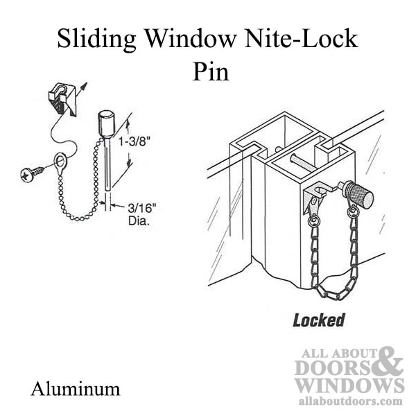 Sliding Window Nite-Lock Pin