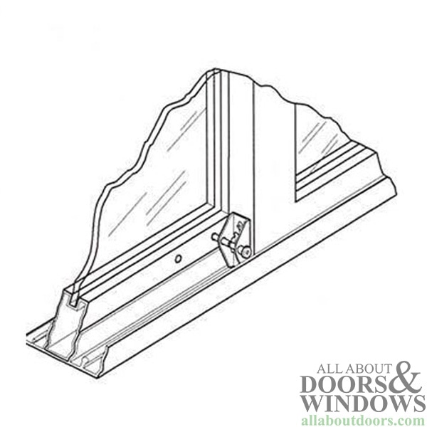 Push Pull Lock Installed on Sliding Window