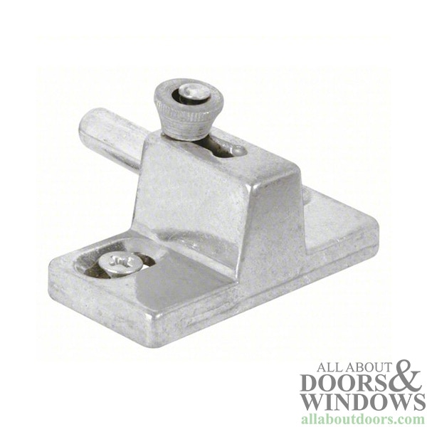 Aluminum slide bolt lock for doors and windows