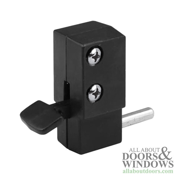 Step-On Patio Door Lock in Black
