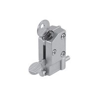 Sliding Glass Door Lock – Extra Security Bar For Patio Doors & Windows, 2-Position Foot-Activated Latch, Easy Install (White, Plastic)
