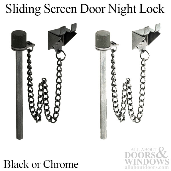 Black Sliding Window and Door 'Nite-Lock' Pin S4148