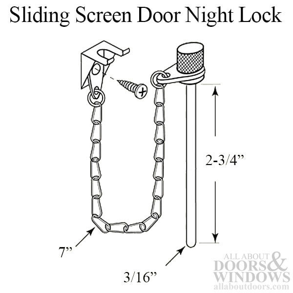Night Lock Pin Dimensions