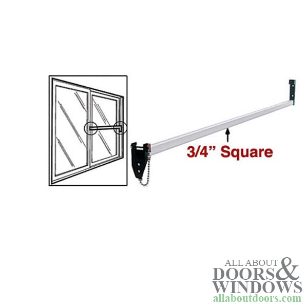 Adjustable Patio Door Lock Bar – Multiple Colors