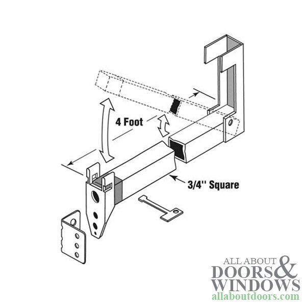 Reinforced Security Bar for Sliding Glass Doors