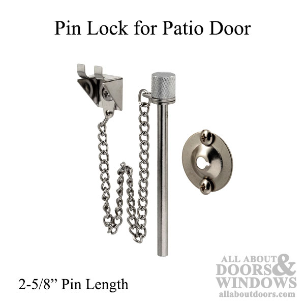 Patio Door Security Pin 2 5 8 Inch Length, Sliding Glass Door Security Pin