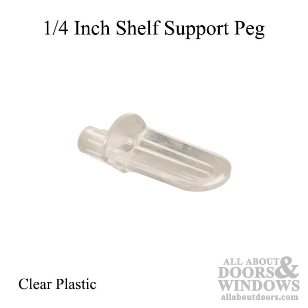Clear Shelf Support Peg