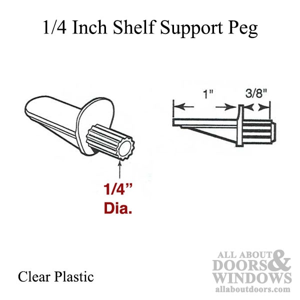 Support Peg Dimensions