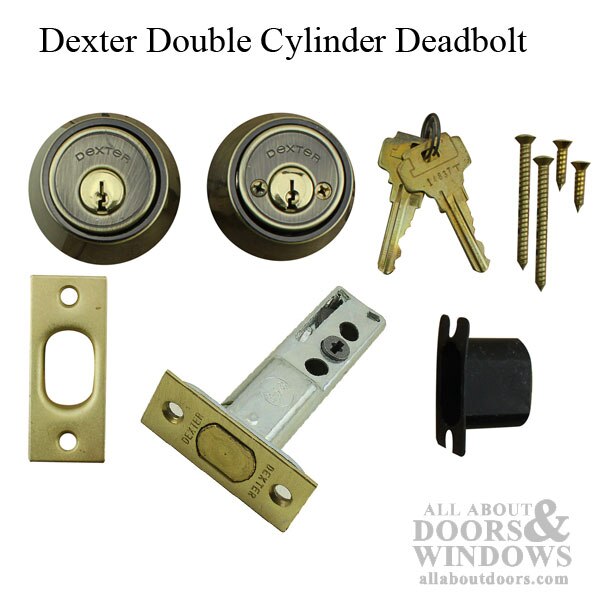 Dexter 4109 Single Cylinder Deadbolt Old Style 23/4 Backset