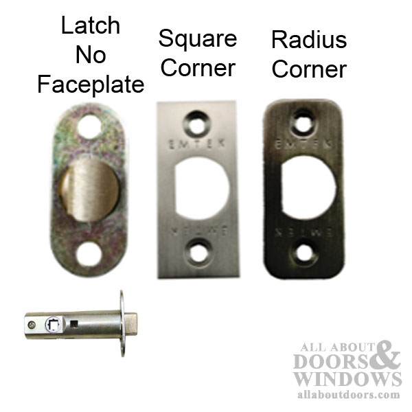 Radius Face Plate for Passage or Privacy Latch Springlatch Series