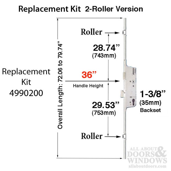 Multipoint Lock Replacement Kit