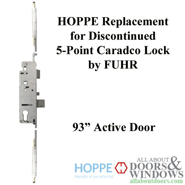 HOPPE replacement for FUHR / Caradco active 5-point multipoint lock