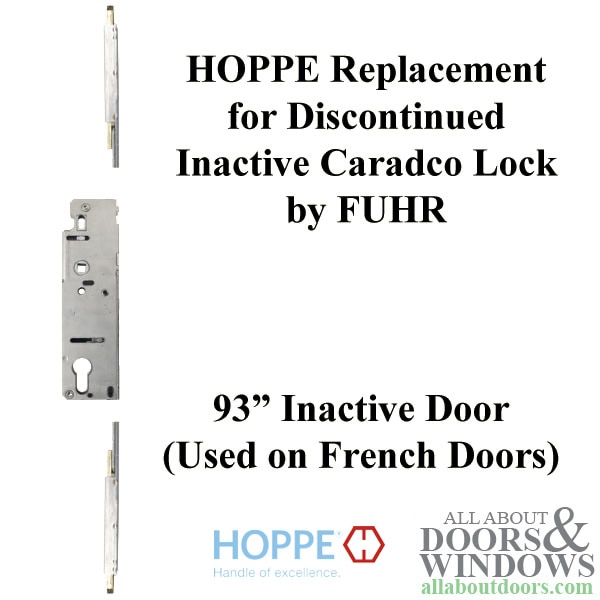 HOPPE replacement for FUHR / Caradco multipoint lock - 93 inch inactive