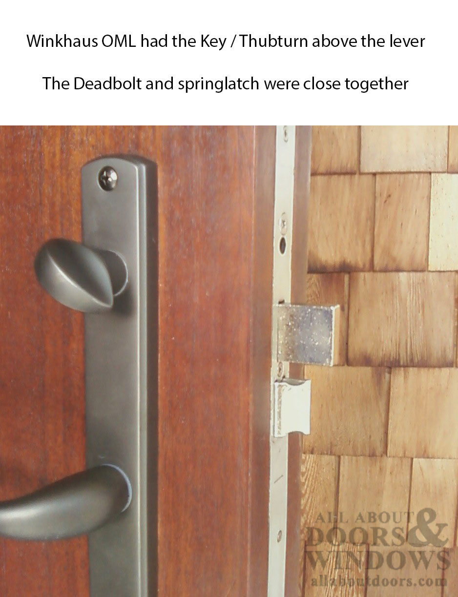 Winkhaus 20mm OML 45/92 Hook Lock System for Double Doors - 76-1/4" Height