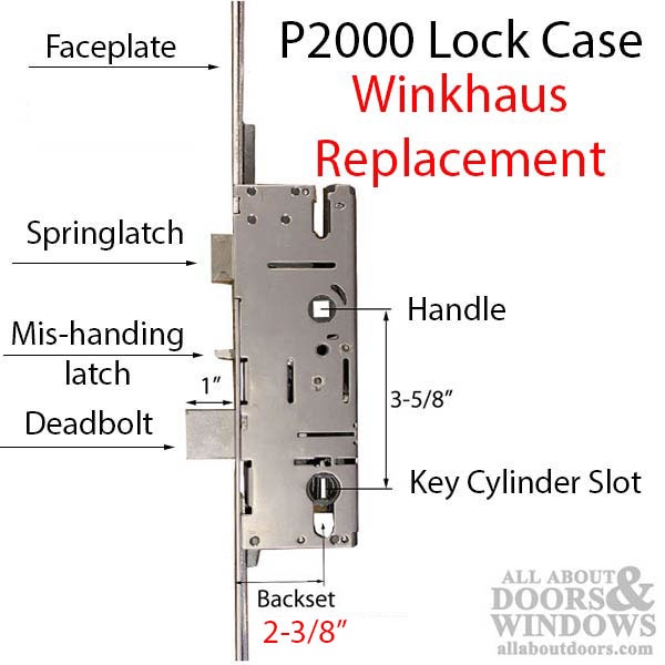 Winkhaus 20mm 60/92 MPL 3-Hook Active Door Lock System