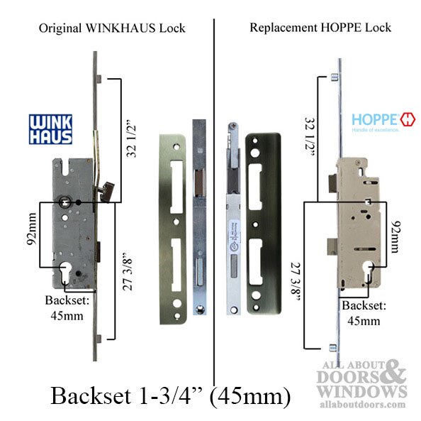 Winkhaus 5-Point Roller/Shootbolt Lock for Weathershield pre-3/2002