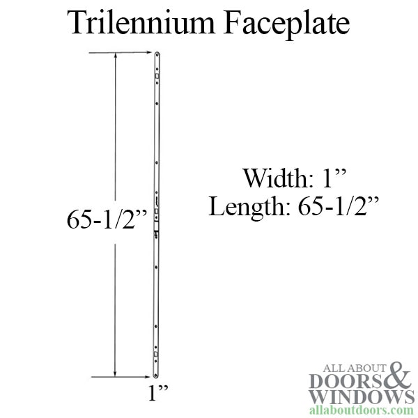 Trilennium Faceplate for 8-0 Lock