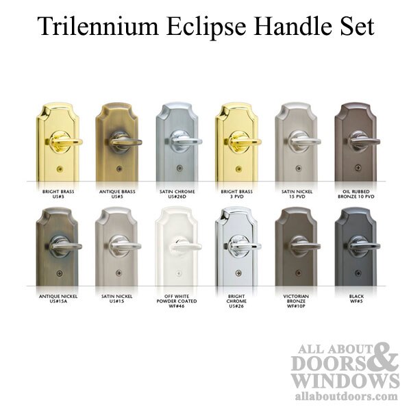 Trilennium Eclipse Handle with Grip, Right Hand, Schlage Keyway - Choose Color