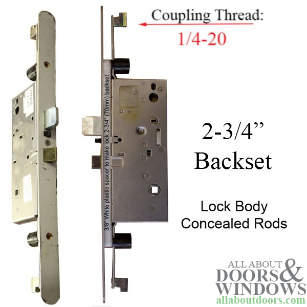 deksel feedback Hechting Peachtree 2-3/4" Multipoint lock with concealed rods