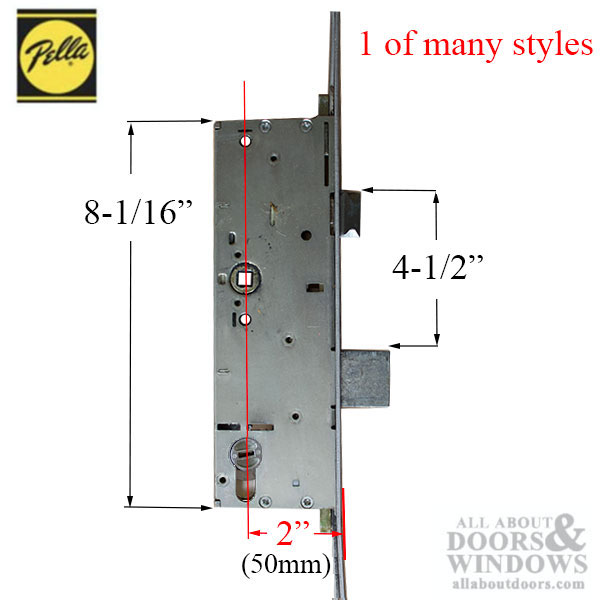 Pella Shootbolt 50/92, Pella Designer Series 904 Multipoint Lock, 931/4" Door