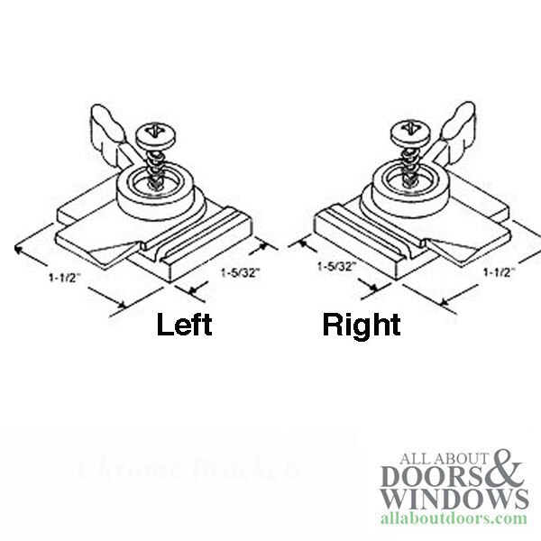 Therma-Gard Sweep Lock Dimensions