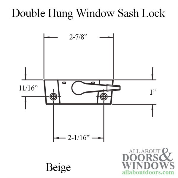 Sash Lock Dimensions