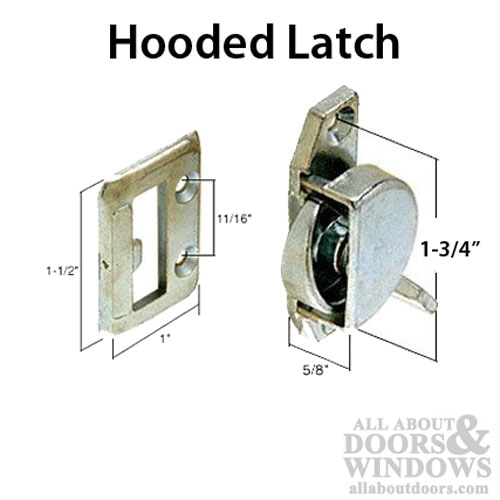 Hooded Sash Lock Dimensions