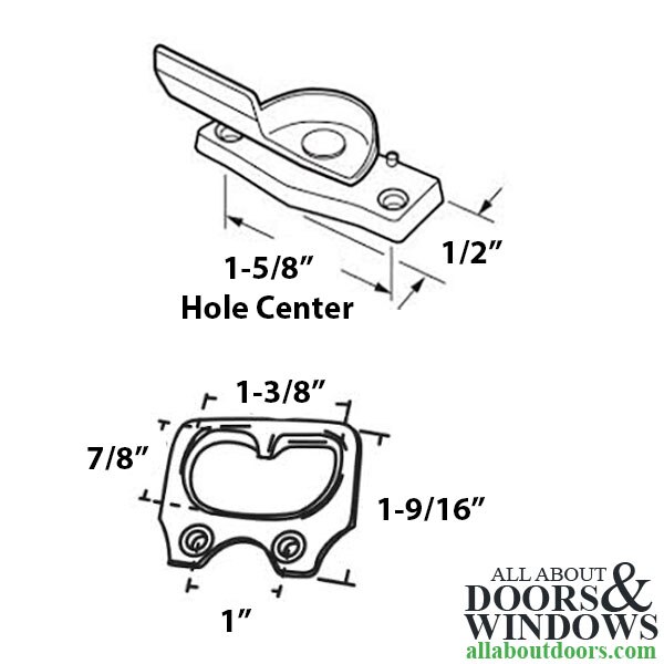 Sash Lock Dimensions