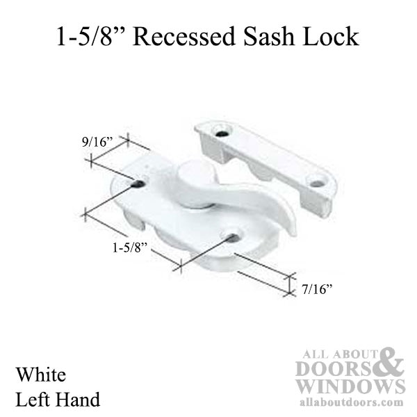 Recessed Sash Lock Dimensions