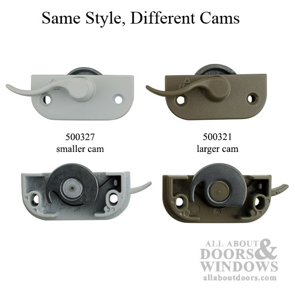 Sash Lock Cam Choices