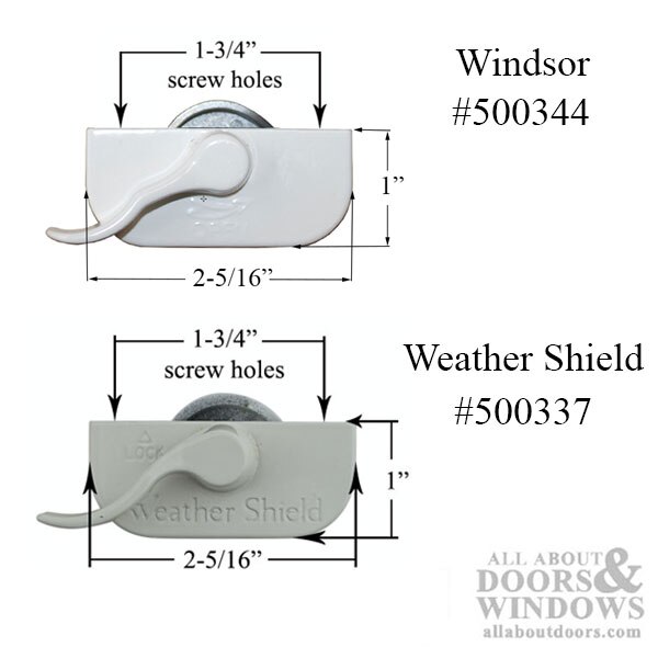 Recessed Sash Lock Dimensions