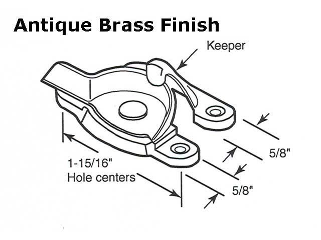 Sash/Cam Lock Dimensions