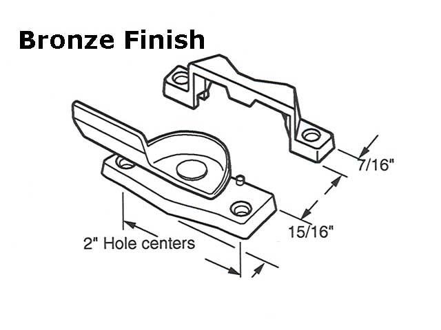Sash/Cam Lock Dimensions