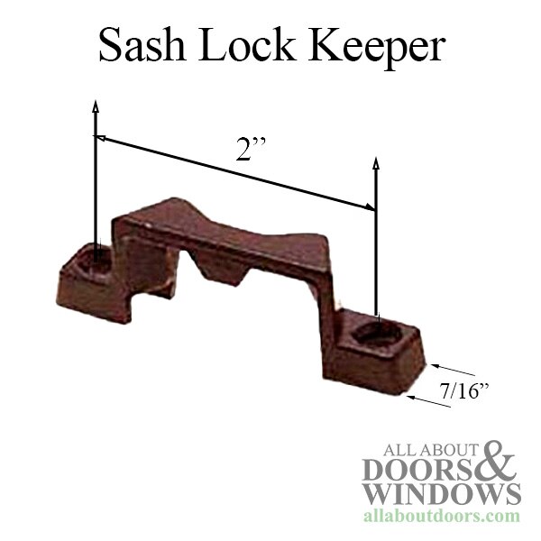 Sash Lock Keeper Dimensions
