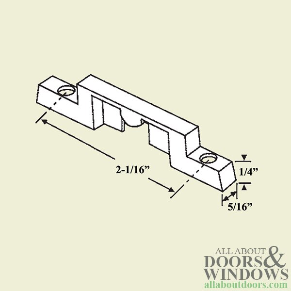 Locking Handle Keeper Dimensions