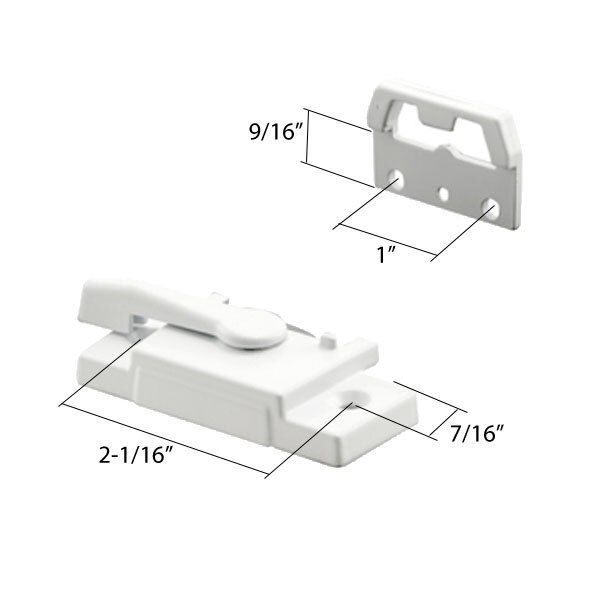 Sash/Cam Lock Dimensions