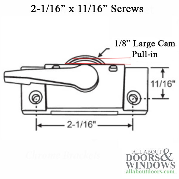 Sweep Latch Sash Lock Dimensions