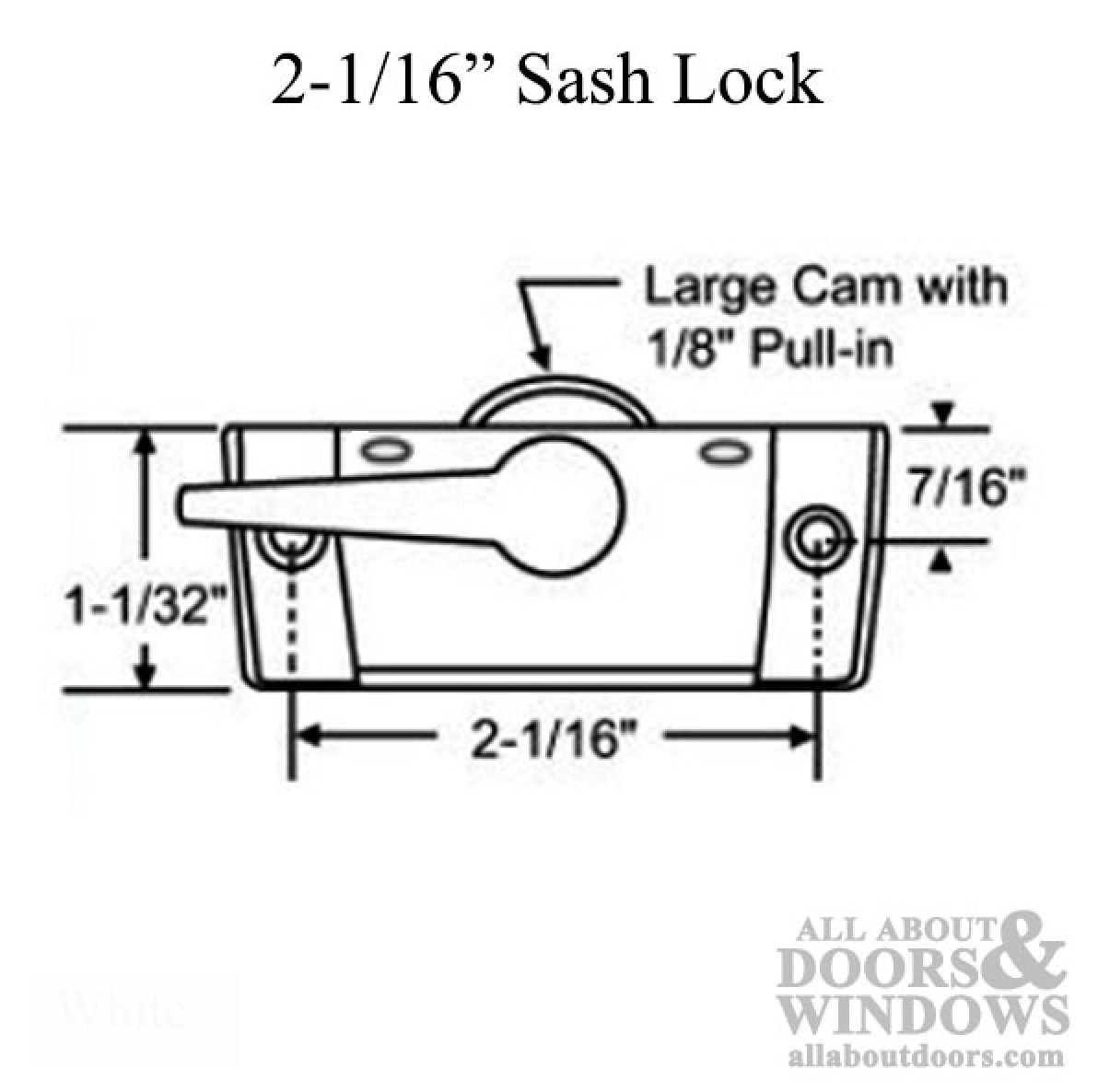 Sweep Latch Dimensions