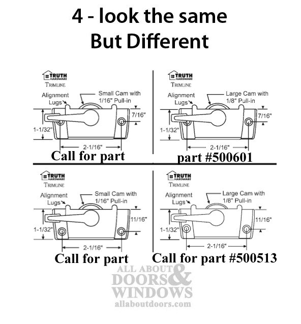 Sweep Lock w/ Lugs Related Parts